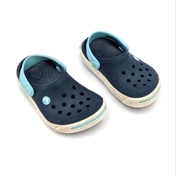 Crocs Blue Sandal Water Shoe 4T 5T - Picture 1 of 6